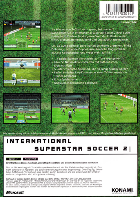 International Superstar Soccer 2 - Dos