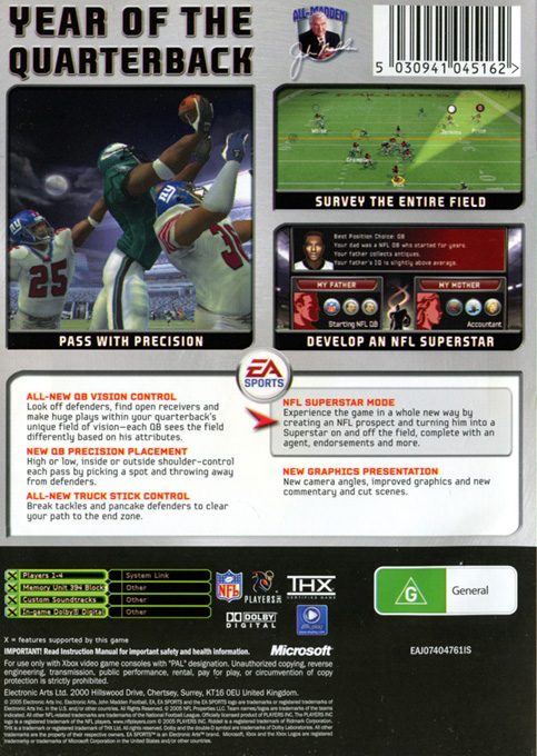 Madden NFL 06 dos