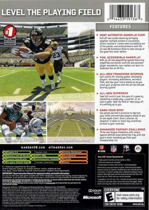 Madden NFL 09 dos