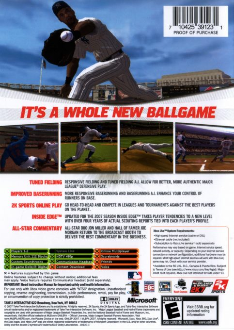 Major League Baseball 2k7 dos