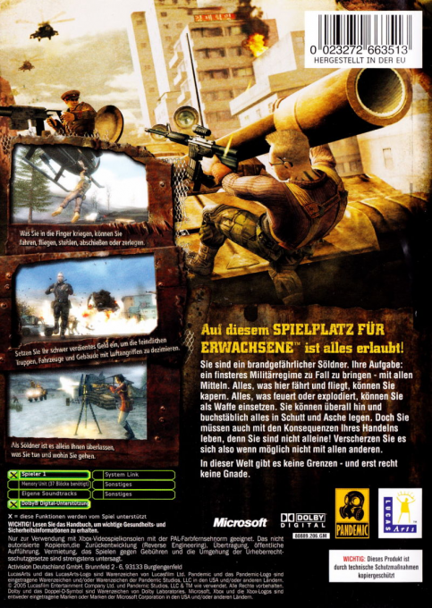 Mercenaries : Playground of Destruction - Dos