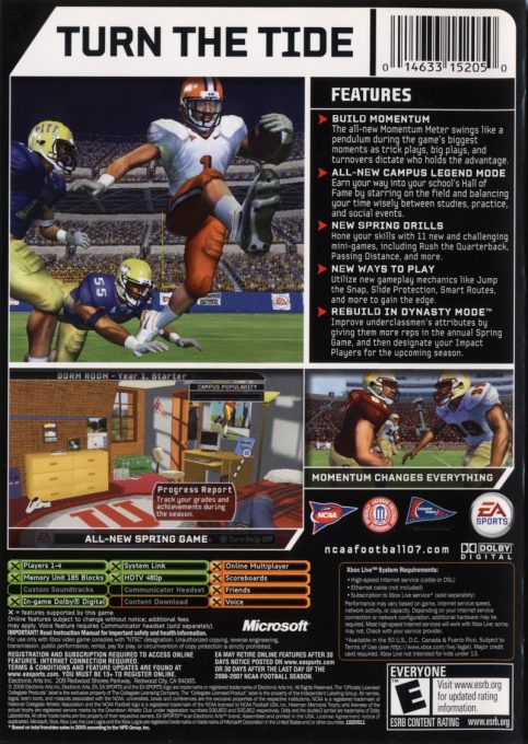 Ncaa Football 07 dos