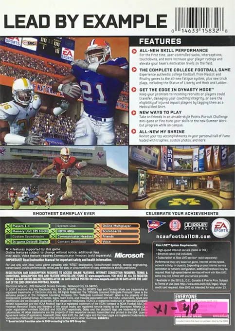 Ncaa Football 08 dos