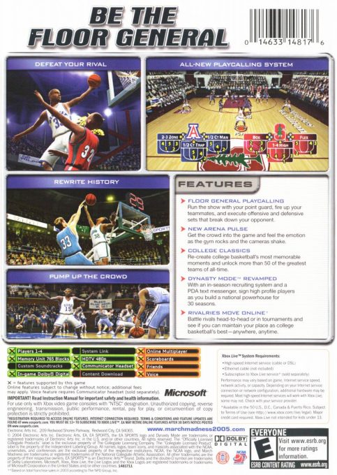 Ncaa March Madness 2005 dos
