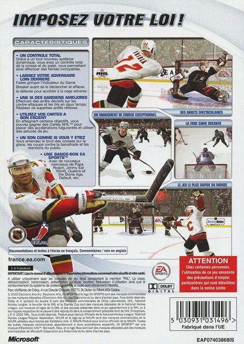 NHL 2003 dos