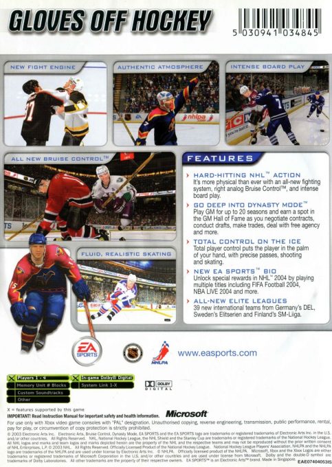 NHL 2004 dos