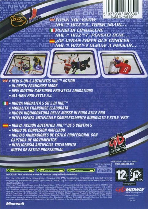 NHL Hitz Pro dos