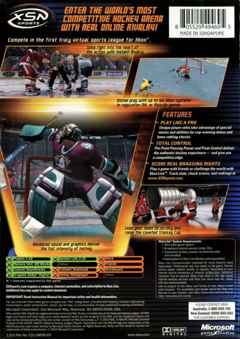 NHL Rivals 2004 dos