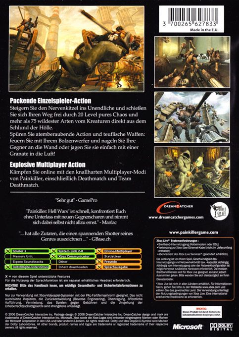 Painkiller : Hell Wars dos