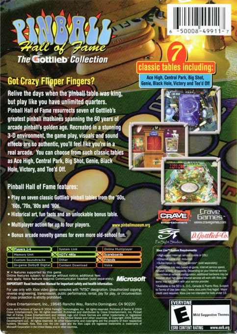 Pinball Hall of Fame : The Gottlieb Collection dos