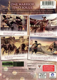 Prince of Persia : Les Deux Royaumes - Dos