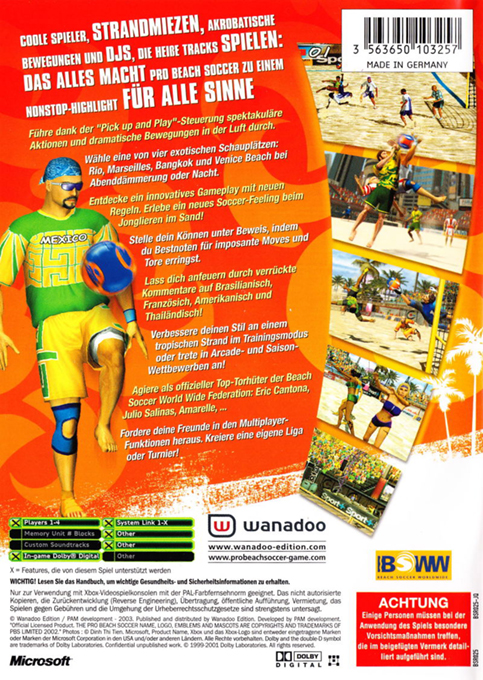Pro Beach Soccer - Dos