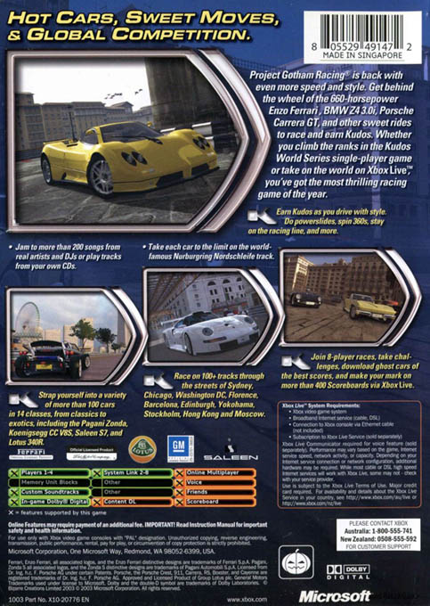Project Gotham Racing 2 - Dos