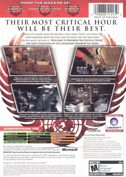 Rainbow Six : Critical Hour dos
