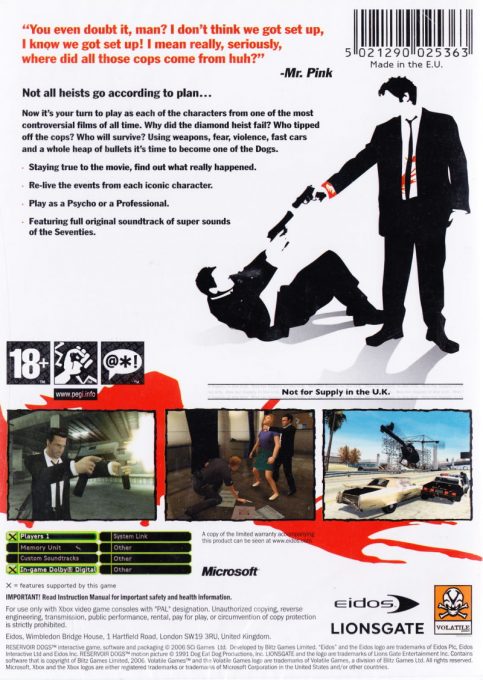 Reservoir Dogs dos