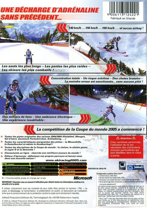 Ski Racing 2005 Featuring Hermann Maier - Dos