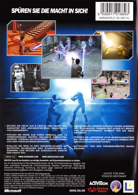 Star Wars : Jedi Knight II : Jedi Outcast dos