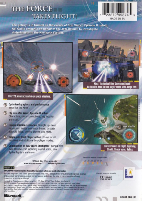 Star Wars : Jedi Starfighter - Dos