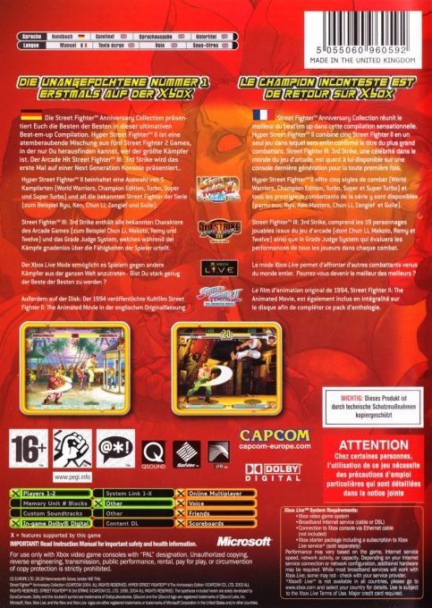 Street Fighter Anniversary Collection dos
