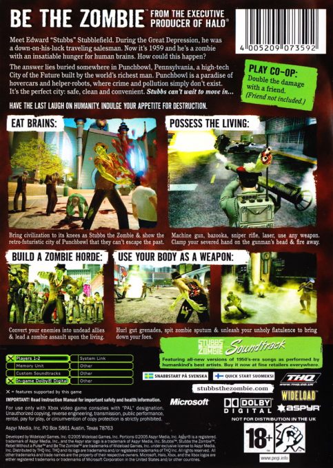 Stubbs The Zombie In Rebel Without A Pulse dos