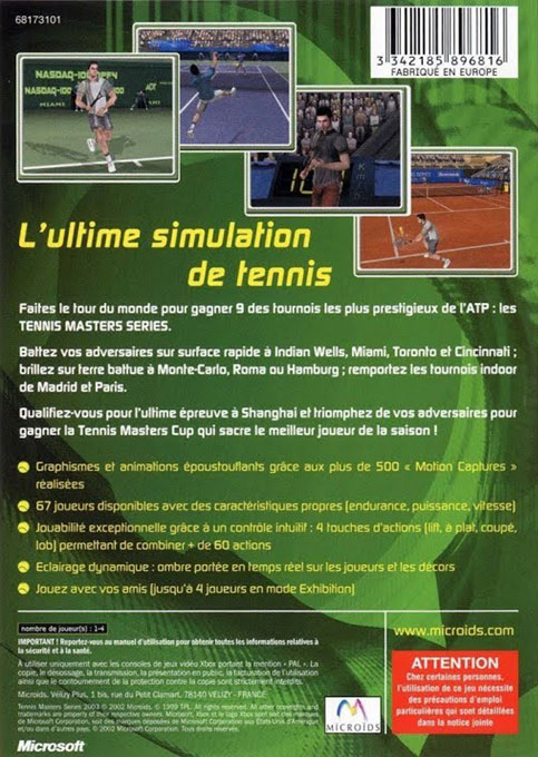 Tennis Masters Series 2003 - Dos