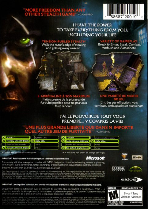 Thief: Deadly Shadows dos