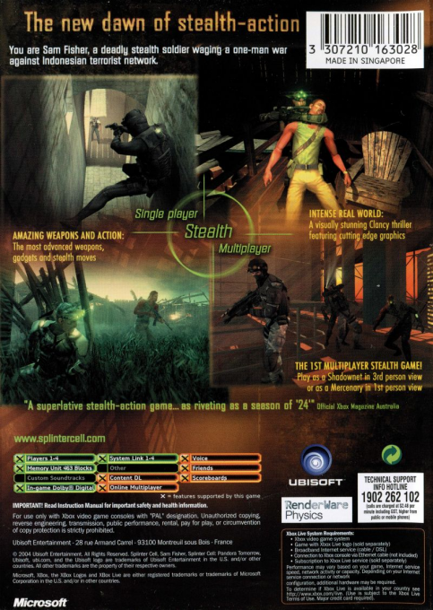 Tom Clancy's Splinter Cell : Pandora Tomorrow - Dos