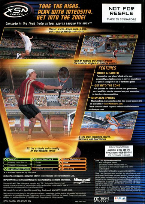 Top Spin dos
