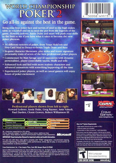 World Championship Poker 2 Featuring Howard Lederer dos