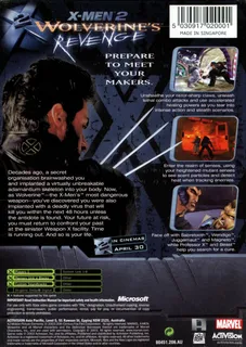 X-Men 2 - Wolverine's Revenge dos