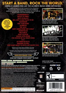 AC/DC Live : Rock Band Track Pack - Dos