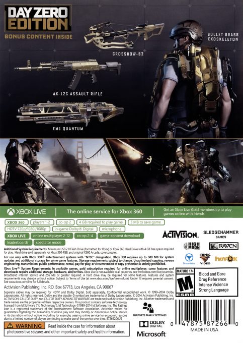 Call of Duty : Advanced Warfare - Havoc - Dos
