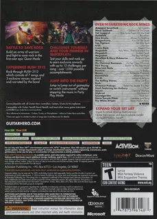 Guitar Hero Warriors of Rock dos
