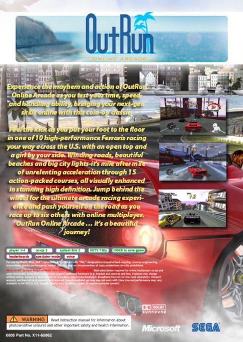 Outrun Online Arcade - Dos
