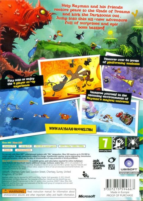 Rayman Origins dos