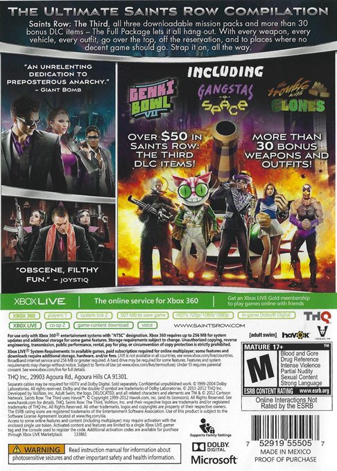 Saints Row The Thrid Full Package - Dos