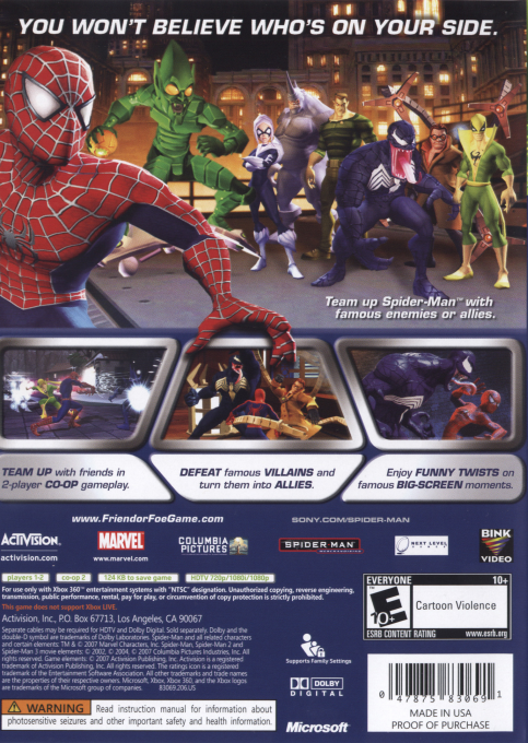 Spider-Man - Friend or Foe dos