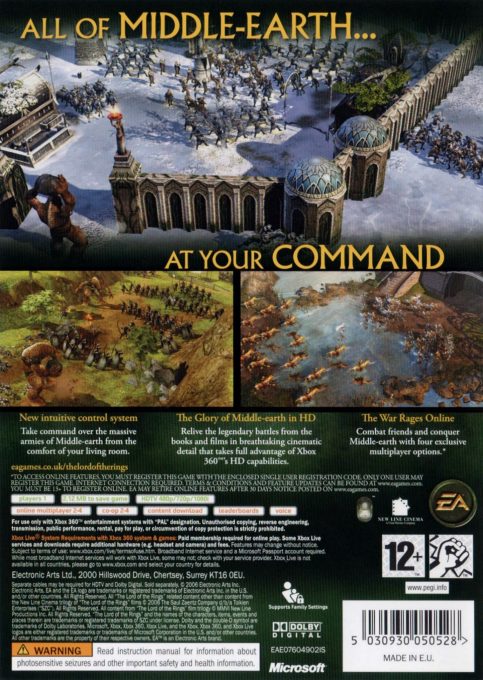 The Lord of the Rings The Battle for Middle-earth II - Dos