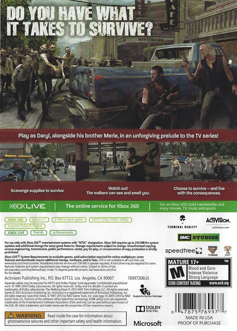 The Walking Dead : Survival Instinct - Dos