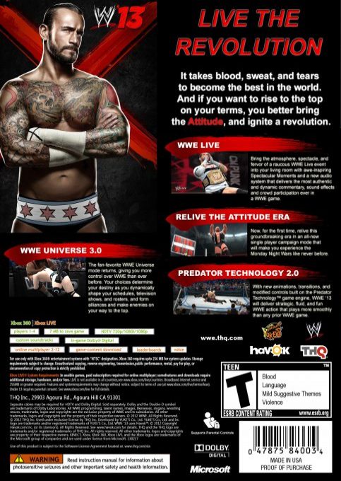 Wwe'13 - Dos