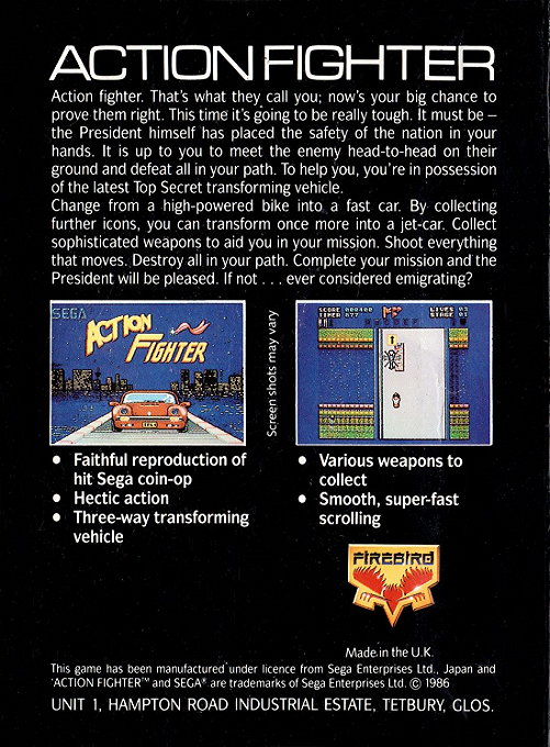 Action Fighter - Dos