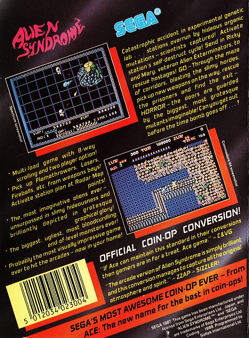 Alien Syndrome - Dos