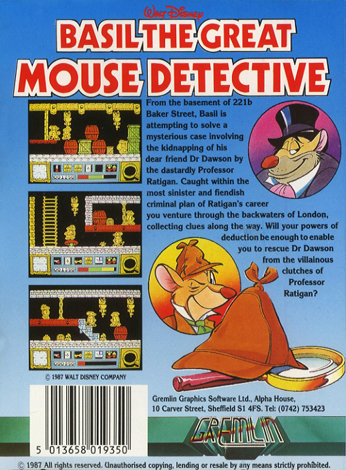 Basil The Great Mouse Detective - Dos