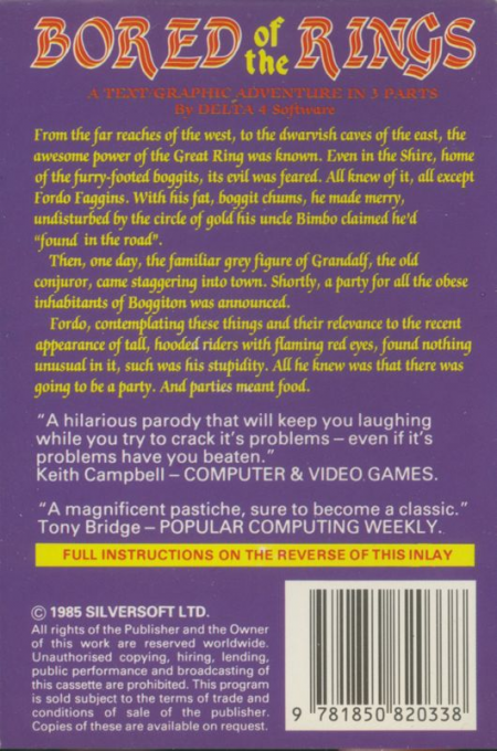 Bored Of The Rings - Dos