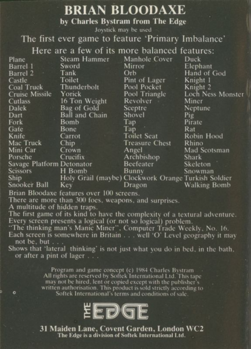 Brian Bloodaxe - Dos