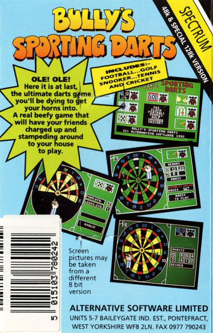 Bully's Sporting Darts - Dos
