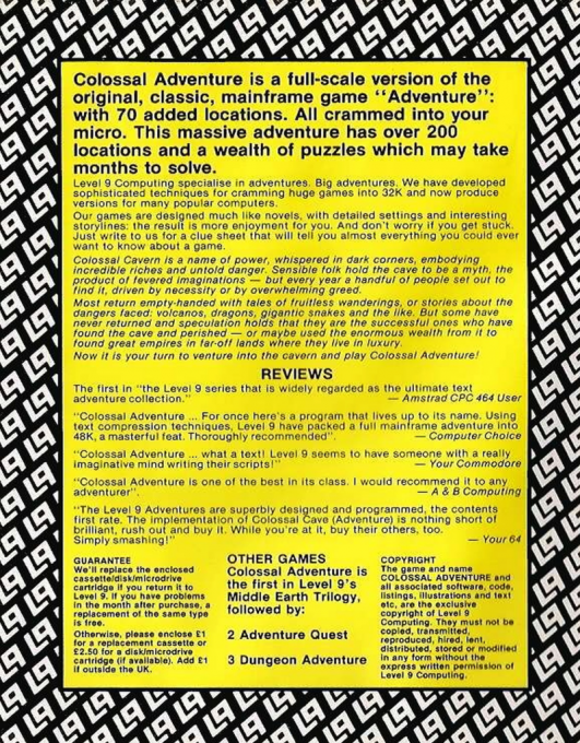 Colossal Adventure - Dos