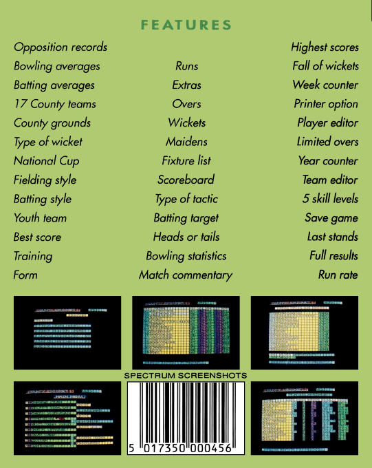 County Cricket - Dos