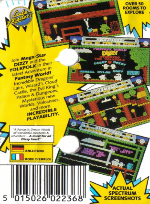 Dizzy 3 - Fantasy World Dizzy - Dos
