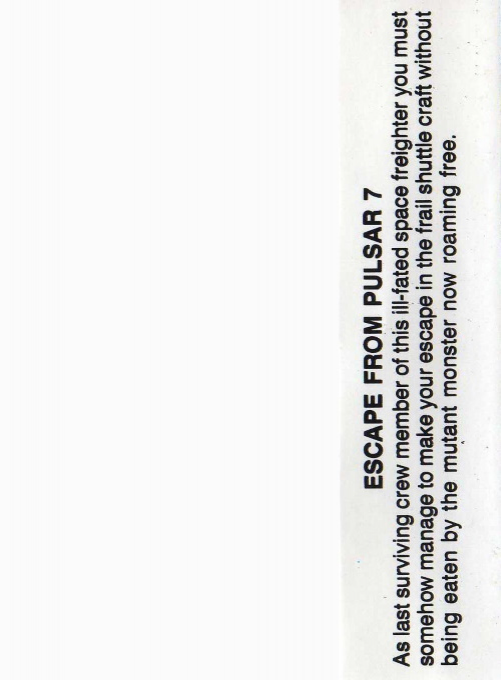 Escape From Pulsar 7 - Dos